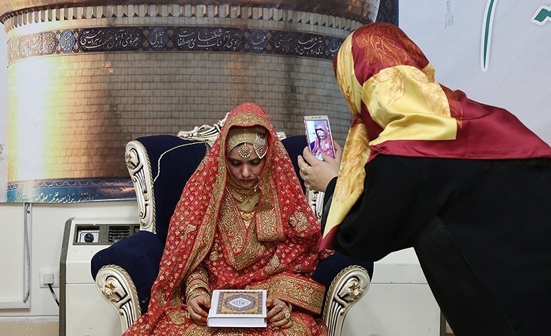 تصاویر | ازدواج زوج آمریکایی و هندی تازه مسلمان شده در قم