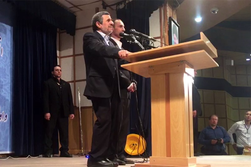فیلم | احمدی‌نژاد: توصیه رهبر انقلاب مانع از حضور نبود