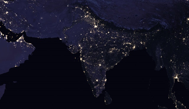 جدیدترین نقشه روشنایی شب زمین که ناسا منتشر کرد