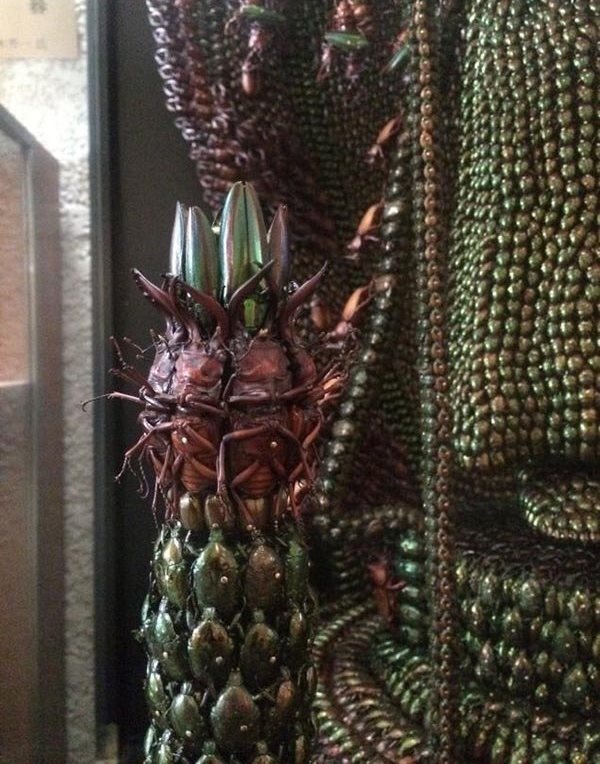 تصاویر | چندش‌آورترین مجسمه‌های دنیا | خلق اثر هنری با حشرات مرده!