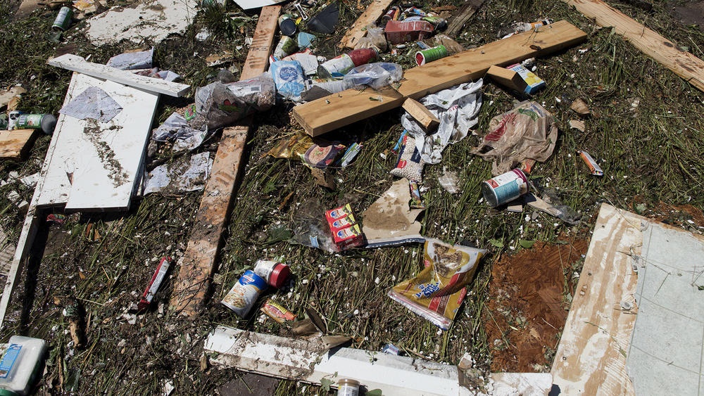 تصاویر | خسارت‌های طوفان سهمگین در آمریکا