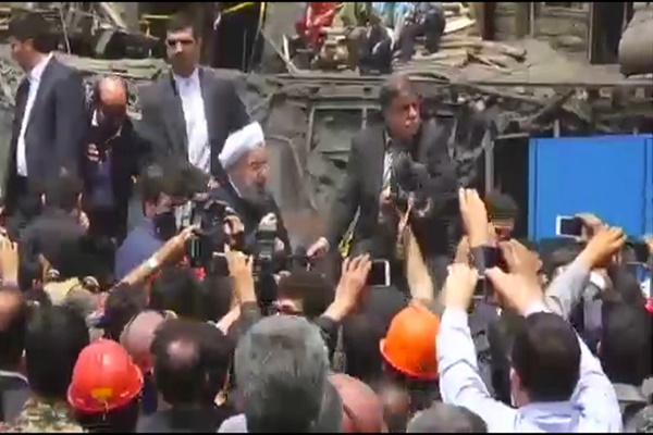فیلم | گفت‌وگوی روحانی با معدن‌چیان معترض