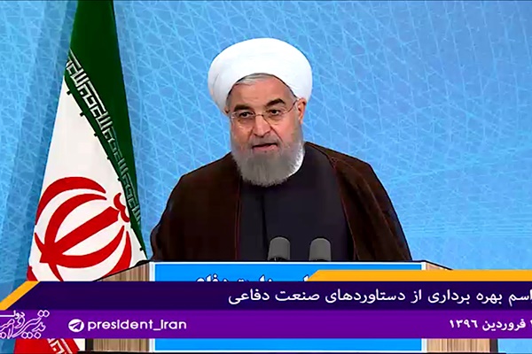 فیلم | روحانی: برای ساخت موشک و هواپیما از احدی اجازه نخواهیم گرفت