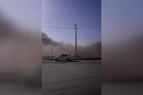فیلم | حادثه آتش‌سوزی در کارخانه ایران‌‌خودرو تبریز 