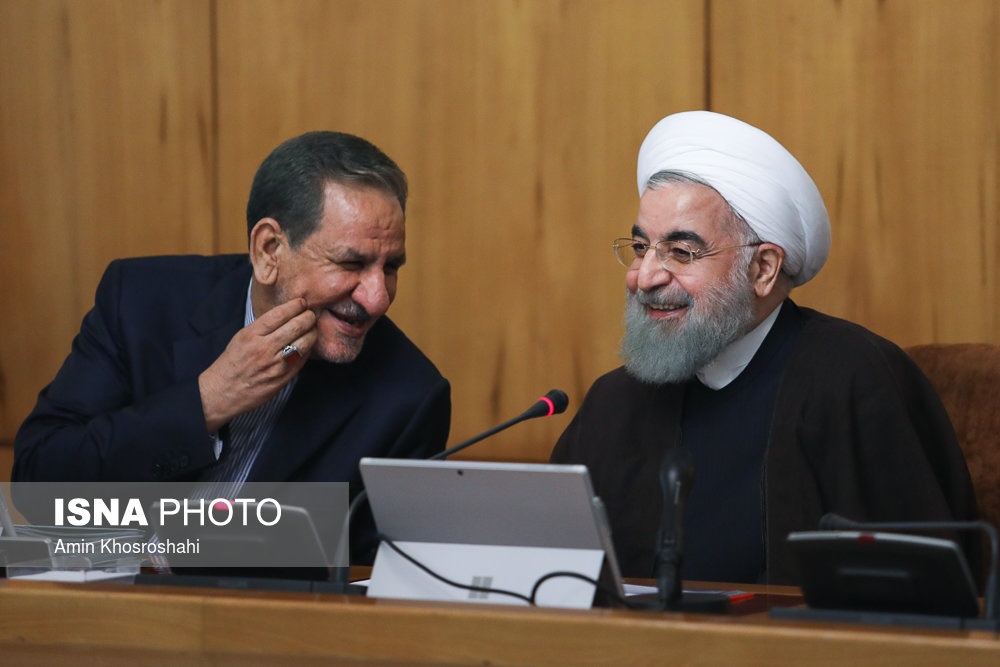 عکس | خنده‌های روحانی در اولین جلسه هیات دولت بعد از پیروزی در انتخابات