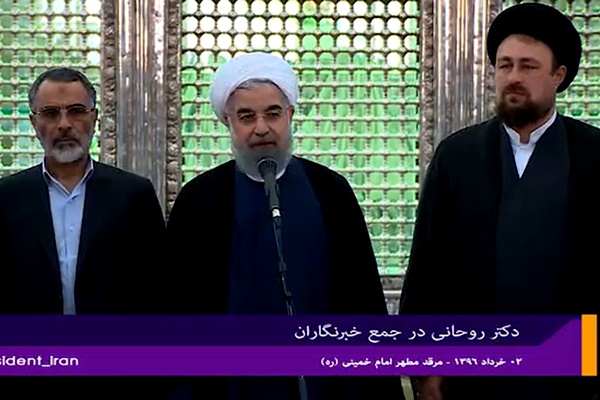 فیلم | روحانی: بعضی‌ها تلاش کردند گروهی را از قطار انقلاب پیاده کنند