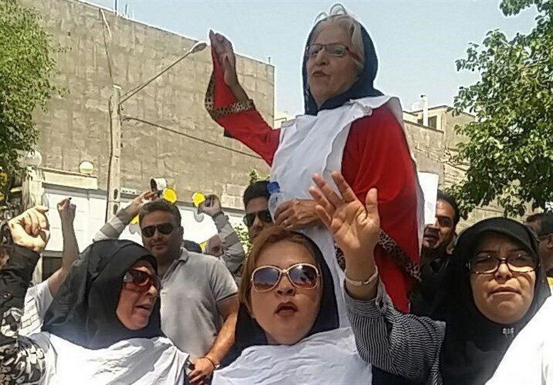 عکس | کفن‌پوشی سپرده‌گذاران کاسپین