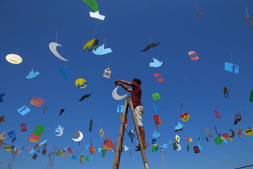 عکس | تزیین خیابان‌های غزه در استقبال از ماه رمضان