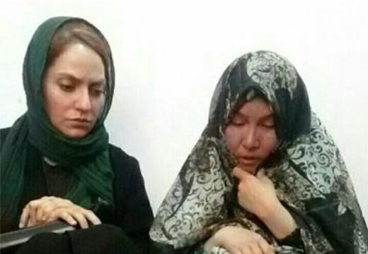 دیدار مهناز افشار با خانواده رقیه کوچک که بی‌گناه کشته شد 