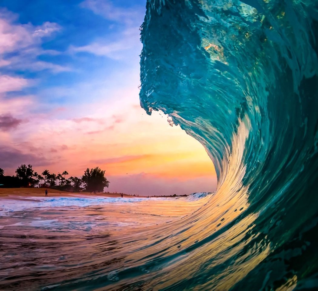 تصاویر | زیبایی امواج‎ در هاوایی