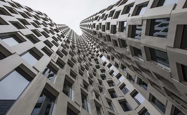عکس | یک ساختمان عجیب و بلندمرتبه در آلمان
