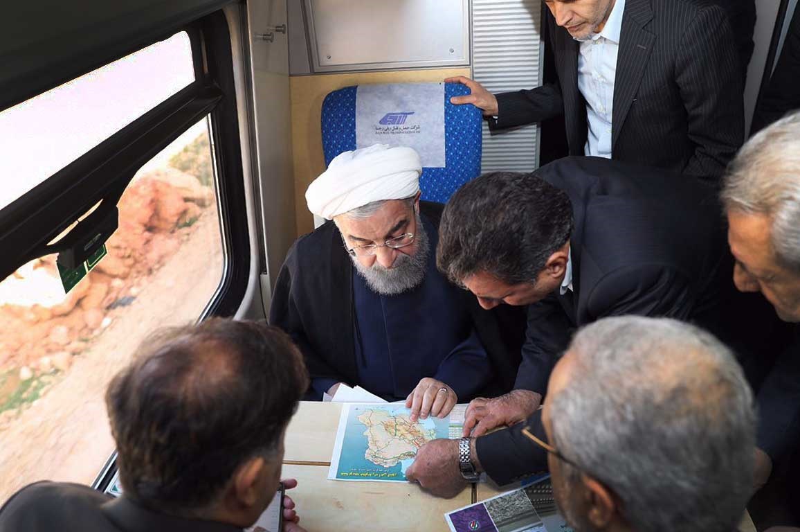 تصاویر | بهره‌برداری روحانی از خط آهن تهران - همدان