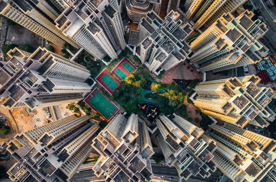 عکس | نمای هوایی از تراکم جمعیت در برج‌های هنگ کنگ