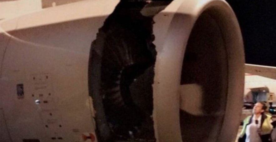 تصاویر | حفره محفظه موتور هواپیمای خطوط چین که باعث فرود اضطراری‌اش شد