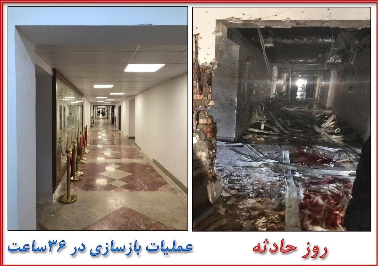 نظر شما درباره این عکس چیست؟/ بازسازی دفتر نمایندگان در کمتر از ۳۶ ساعت
