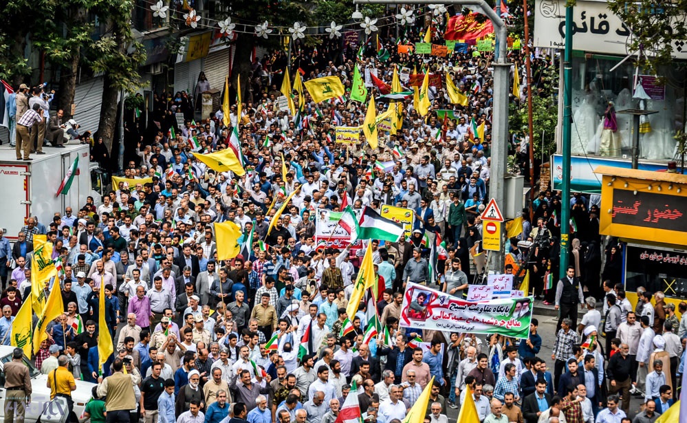 حضور پرشور کارکنان راهداری و حمل و نقل جاده ای مازندران در راهپیمایی روز قدس