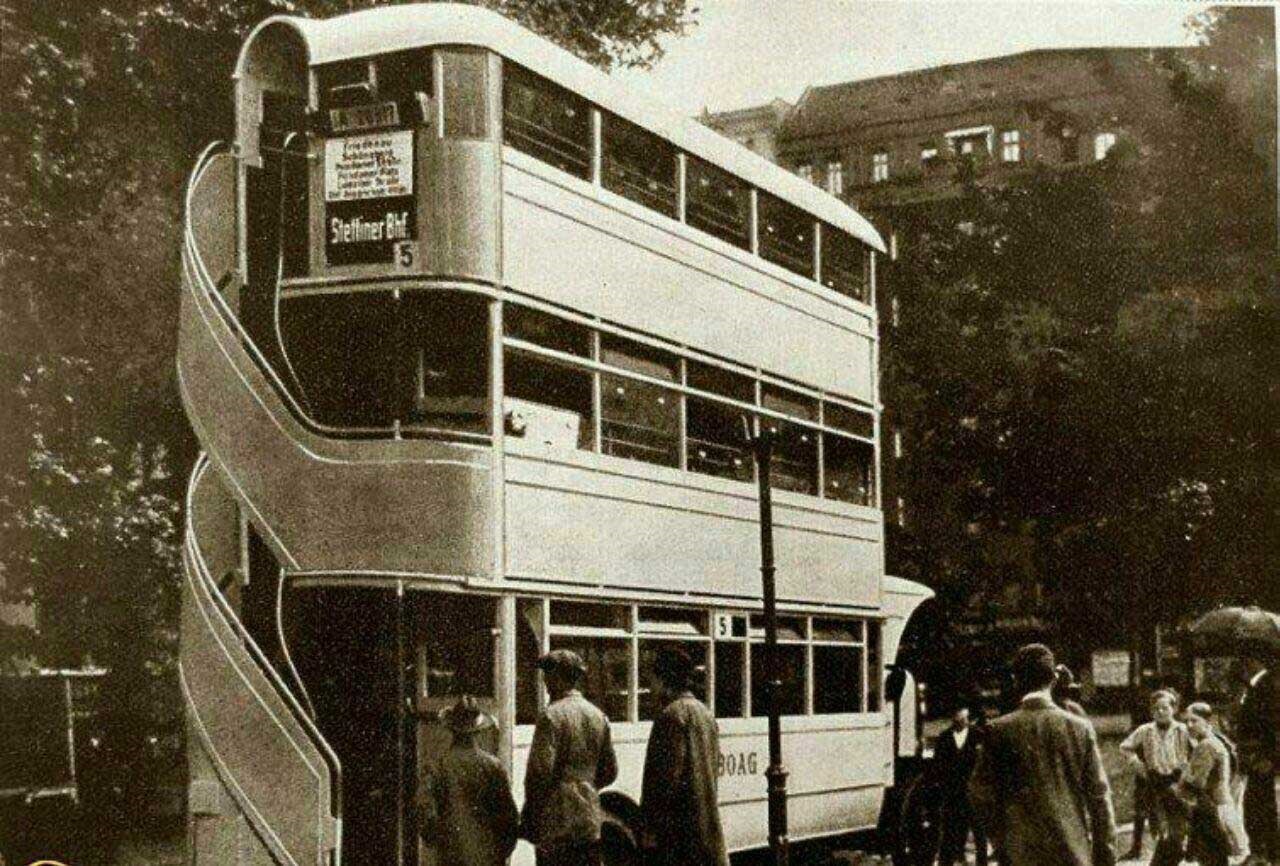 عکس | اتوبوس ۳ طبقه؛ ۹۰ سال پیش در برلین