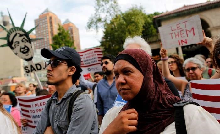 تصاویر | راهپیمایی در نیویورک و لس‌آنجلس در اعتراض به منع ورود مسلمانان به خاک آمریکا