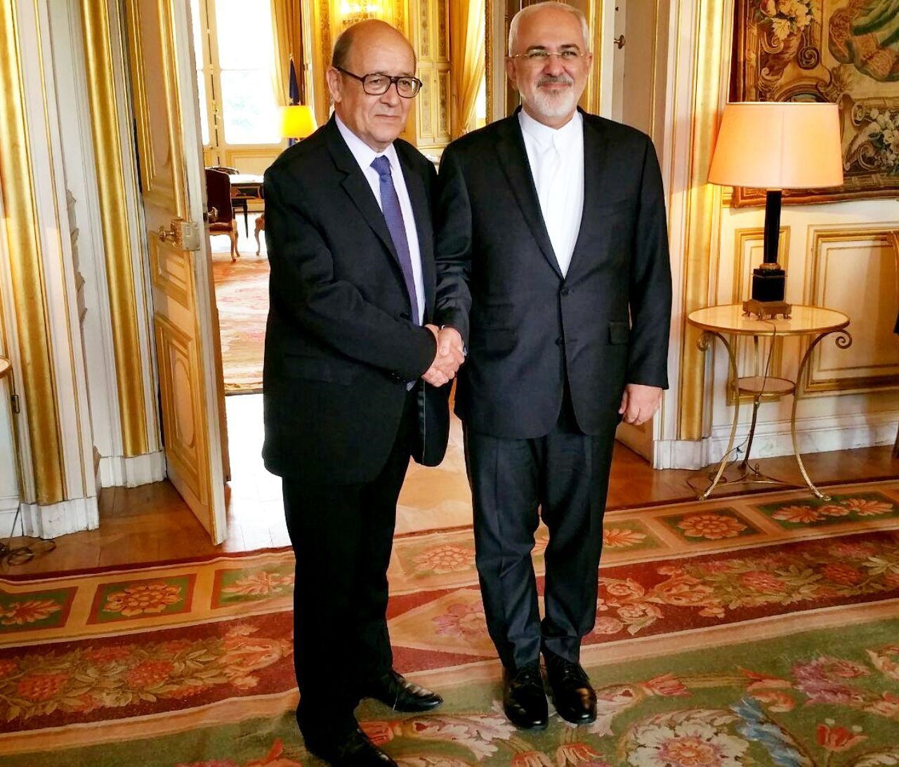 وزرای خارجه ایران و فرانسه با یکدیگر دیدار کردند
