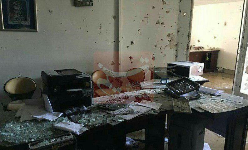 عکس | دفتر کار یکی از نمایندگان مجلس پس از حادثه تروریستی امروز 