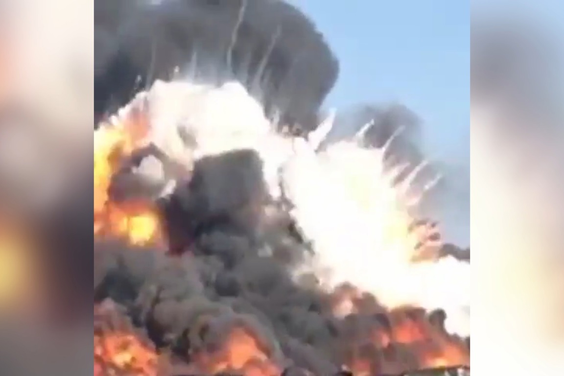 فیلم | آخرین تصاویر از آتش‌سوزی و انفجار در اسکله کنگان بوشهر 
