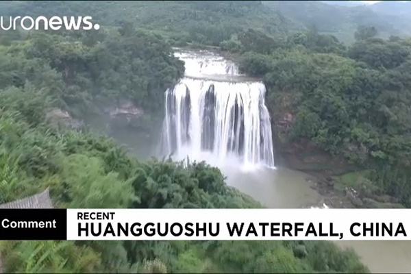 فیلم | آبشار هئوانگ گوژو با پهنای ۱۰۱ متر