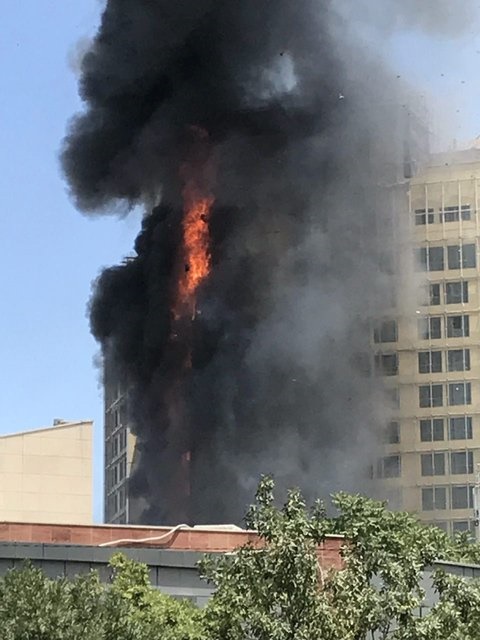 اشتعال نمای کامپوزیت، عامل آتش‌سوزی هتل مشهد بود