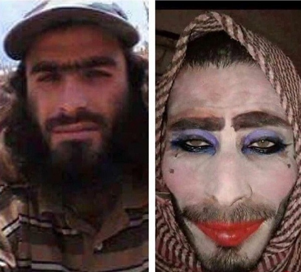 عکس | فرار داعشی‌ها با لباس و آرایش زنانه از موصل 