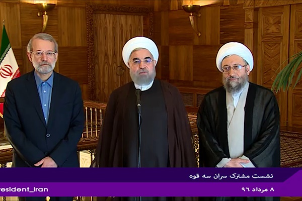فیلم | گزارش حسن روحانی از نتایج نشست مشترک سران سه قوه