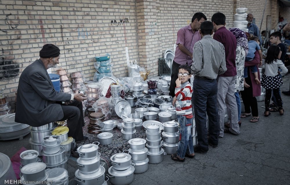 تصاویر | شلوغ‌بازار افغانستانی‌ها در حاشیه مشهد