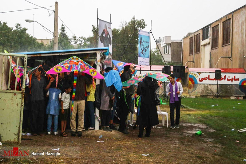 تصاویر | بادبادک‌بازی خانوادگی در خرمدره زنجان