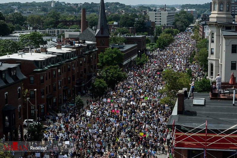 تصاویر | تظاهرات ضدنژادپرستی در بوستون