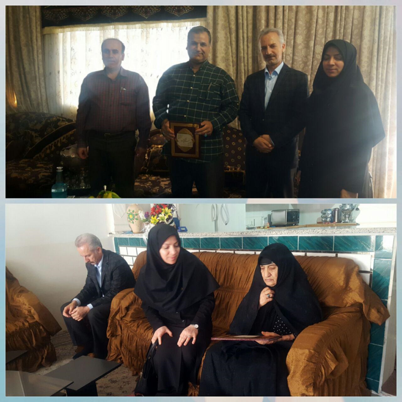 دیدار مدیرکل استاندارد لرستان با خانواده شهدا و جانبازان 