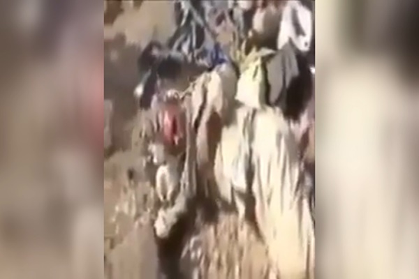 فیلم | حمله ارتش آمریکا به مواضع گردان‌های سیدالشهدا در مرز عراق و سوریه