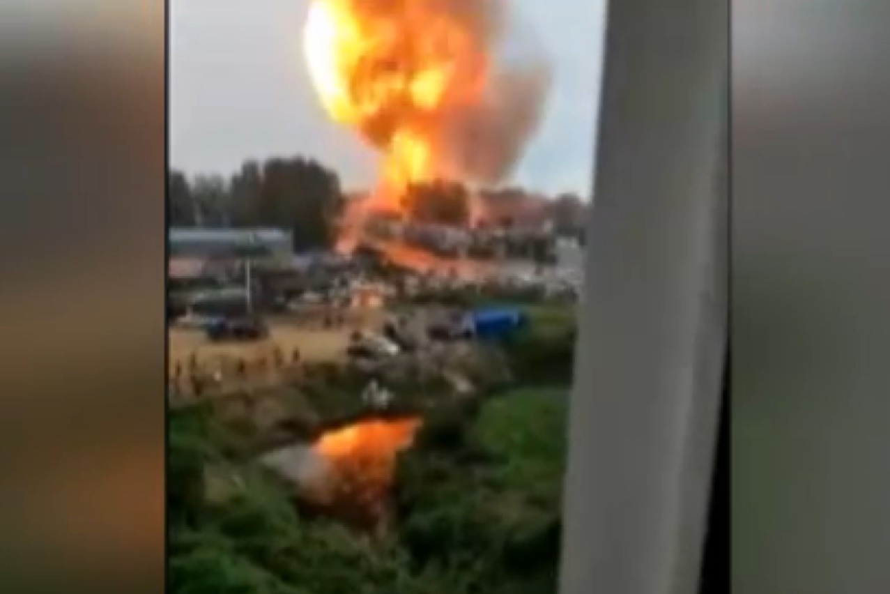 فیلم | لحظه انفجار تانکر سوخت در پمپ گاز