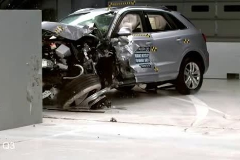 فیلم | له شدن خودروی آئودی در تصادفی مرگبار 