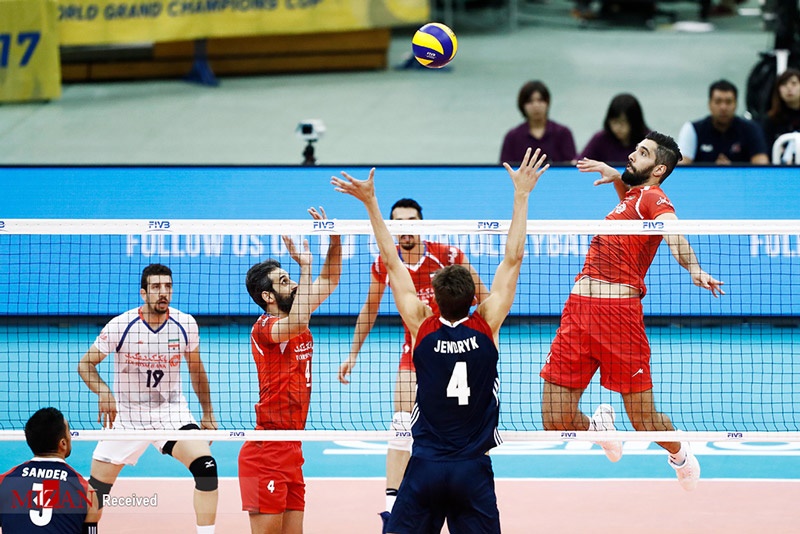 پیروزی والیبال ایران مقابل ژاپن