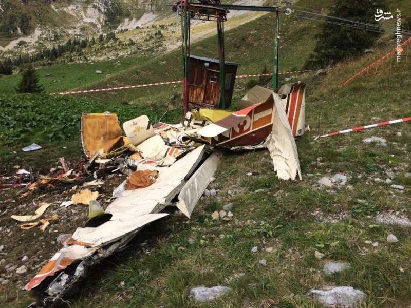 تصاویر | سقوط مرگ‌بار هواپیمای ارتش سوئیس در کوه‌های آلپ