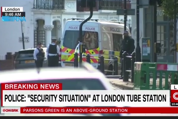 فیلم | وضعیت امنیتی لندن بعد از انفجار تروریستی در مترو