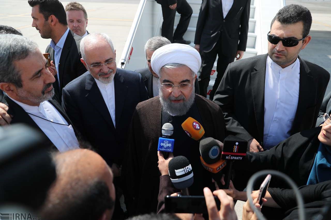 تصاویر | ورود رئیس‌جمهور روحانی به فرودگاه جان‌اف‌کندی