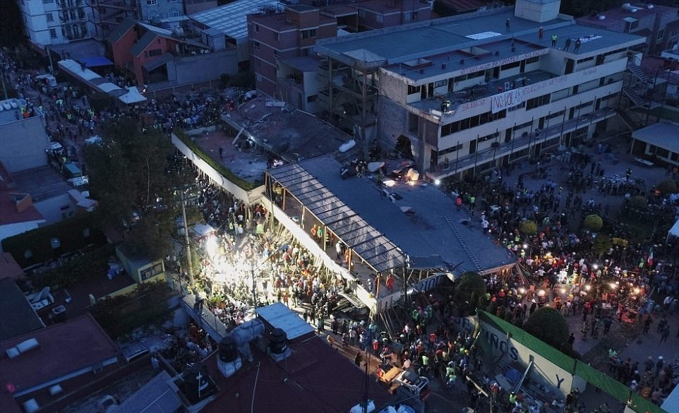 تصاویر هوایی از خرابی‌های زلزله مرگبار مکزیک