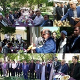 افتتاح سامانه آبیاری تحت فشار و سالن آموزش و ترویج نهالستان کوشکن منابع طبیعی زنجان