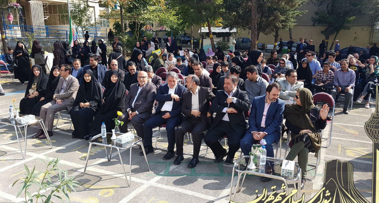 تصاویر | از نجفی شهردار تا هاشمی شورا در مراسم بازگشایی مدرسه‌های پایتخت