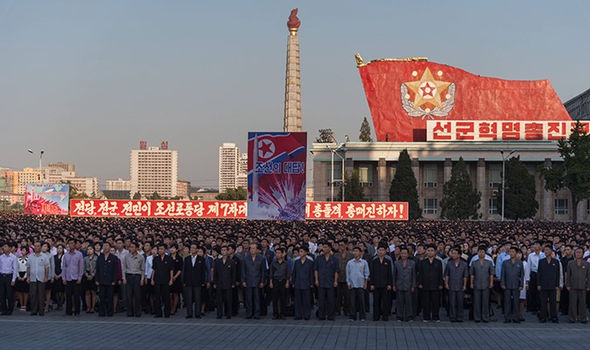 تصاویر | بزرگترین تظاهرات ضد آمریکایی در کره شمالی علیه ترامپ