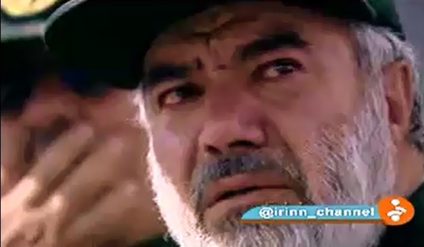 فیلم | اشک‌های سردار سپاه در تشییع پیکر شهید حججی