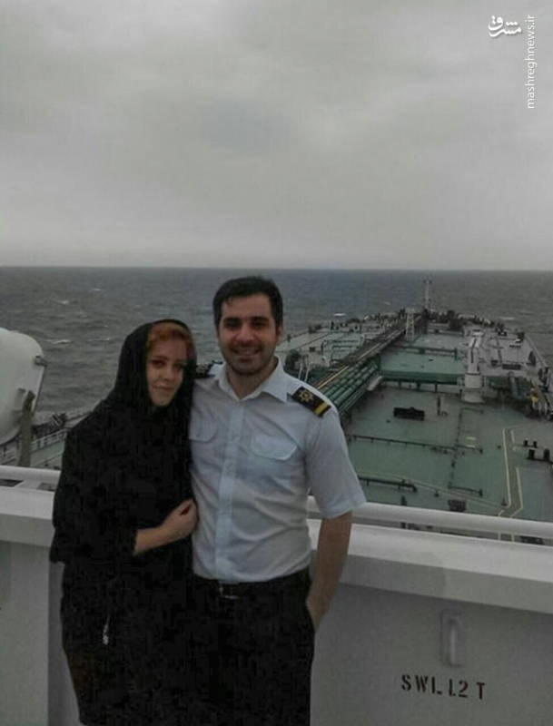 عکس | آخرین عکس یادگاری زوج ایرانی در نفتکش سانچی