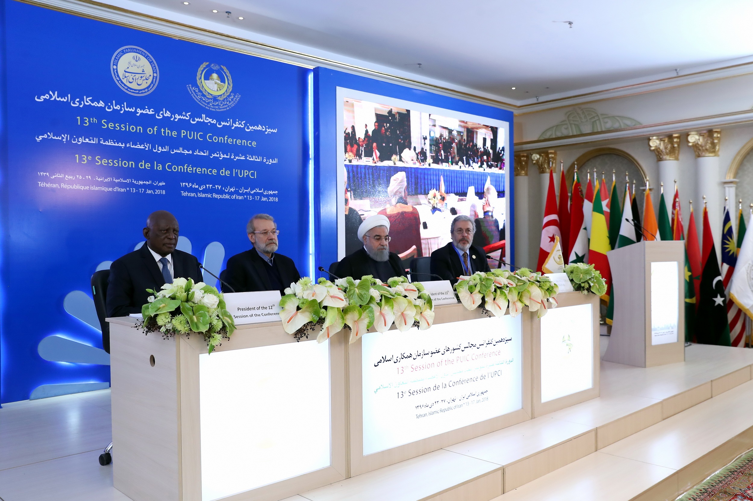 تصاویر | رئیس‌جمهور در نشست اتحادیه مجالس کشورهای عضو سازمان همکاری اسلامی