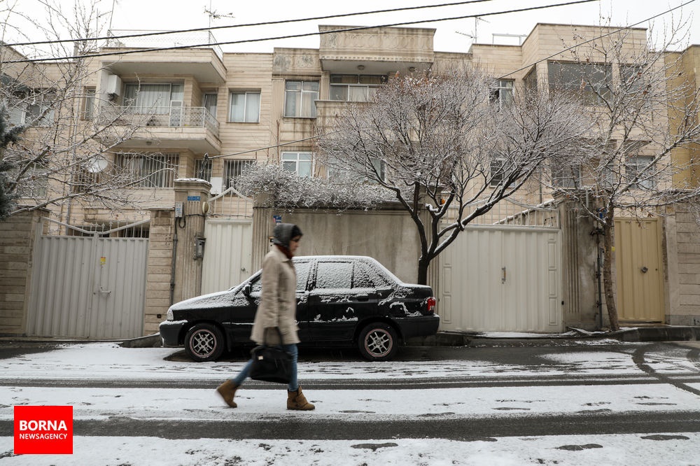 تصاویر | برفی که فقط  در نصف تهران بارید