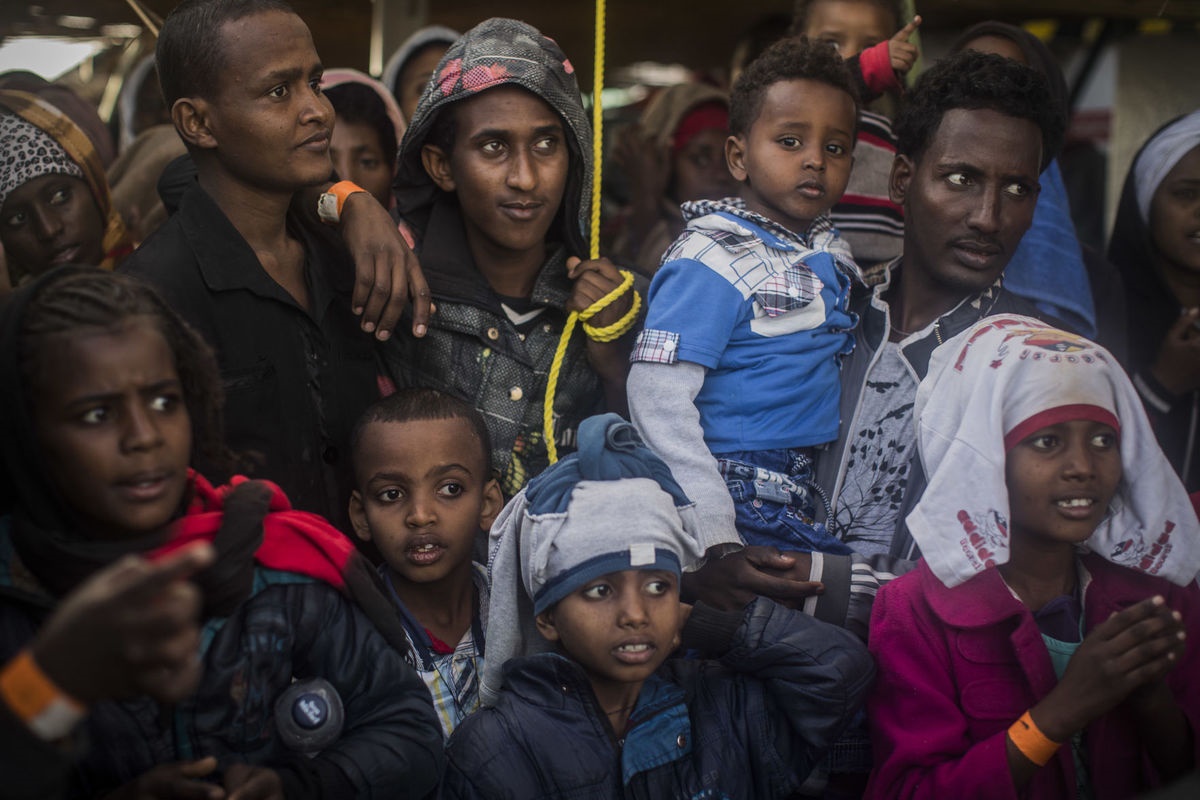 تصاویر | نجات ۵۶ پناهجو در امواج مدیترانه
