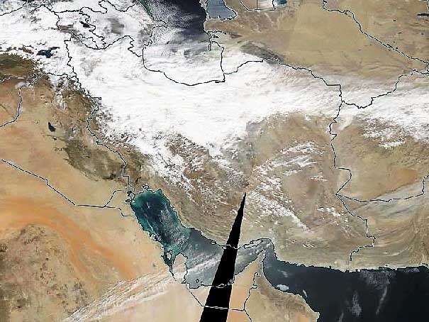 عکس | نصف ایران زیر برف/ گزارش ماهواره‌ای ناسا